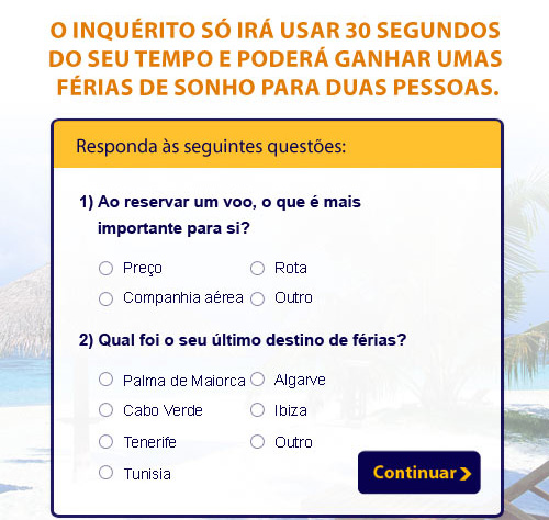 Marque a sua
viagem de sonho