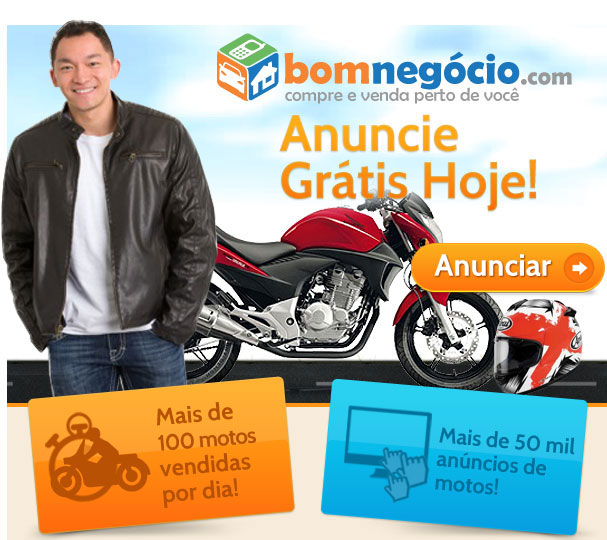 Anuncie grátis hoje! Mais de 100 motos vendidas por dia! Mais
de 50 mil anúncios de motos!